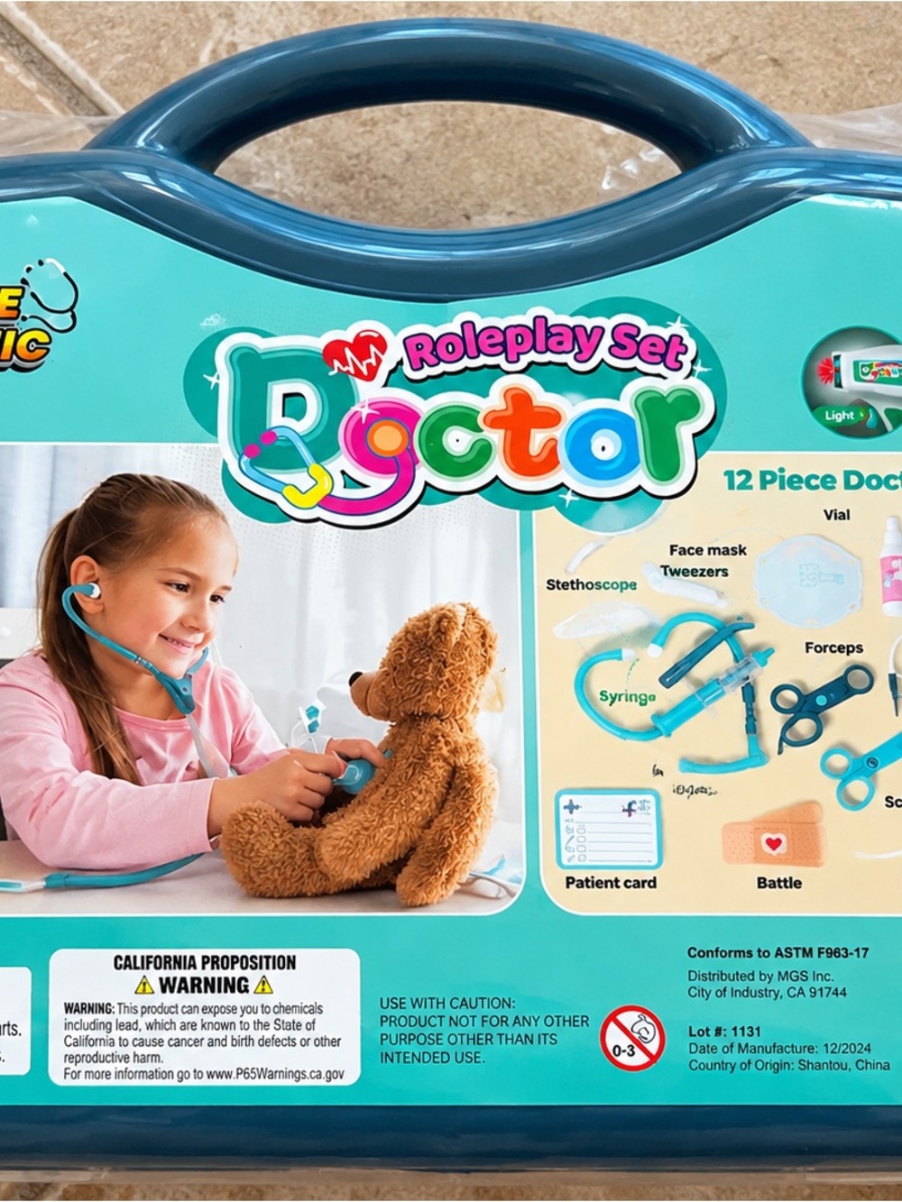 Roleplay Set Doctor Toy Kit in Teal - Kids Pretend Play